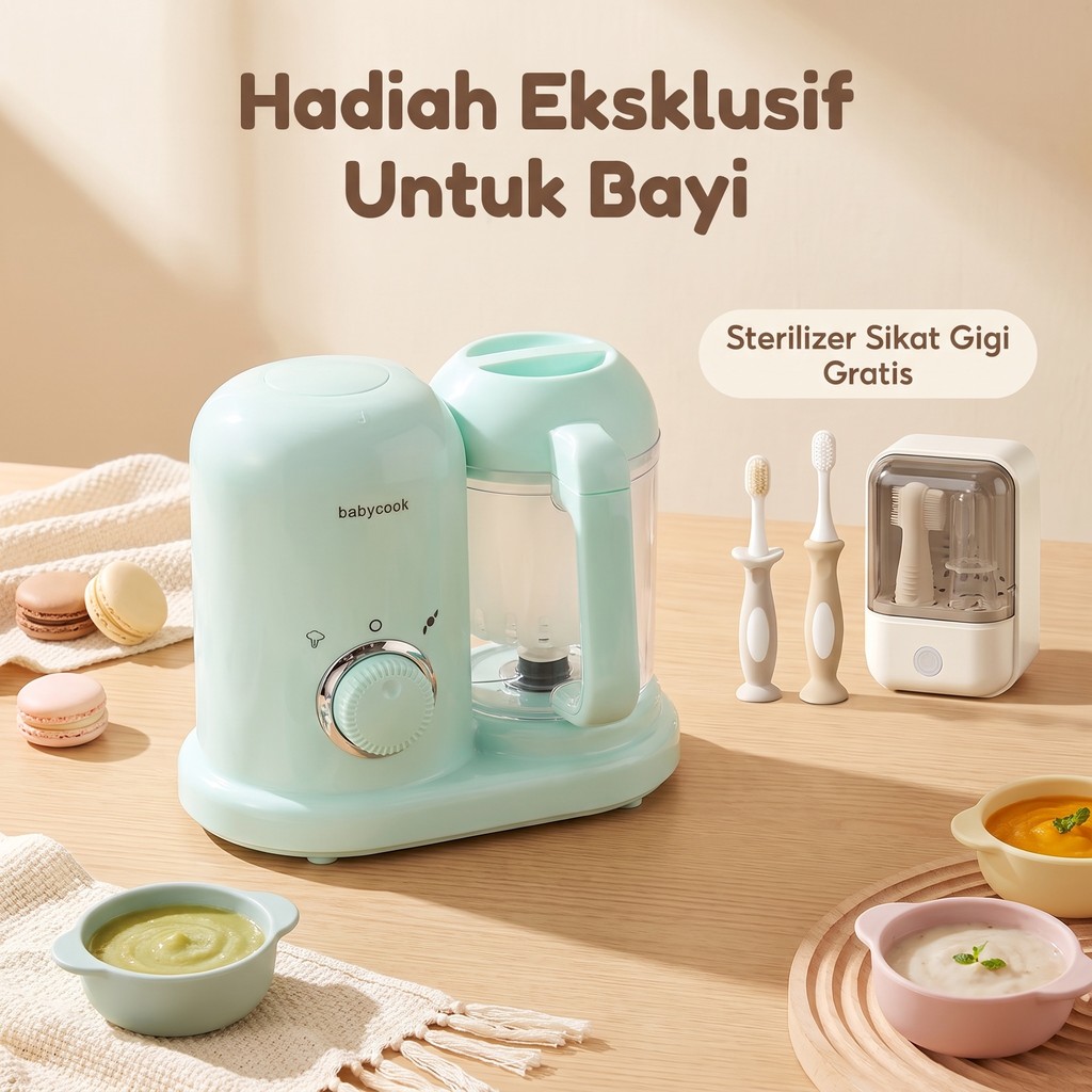 Blender Mpasi Bayi | Alat MPASI Baby cook | Food Processor Bayi | Blender MPASI FSJ01 MESIN KUKUS BL