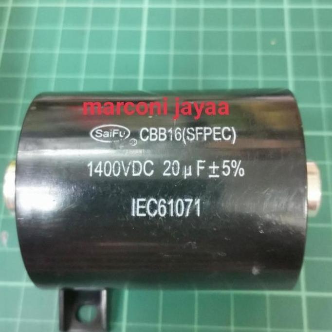 TERBARU - kapasitor CBB16 20uf 1400VDC