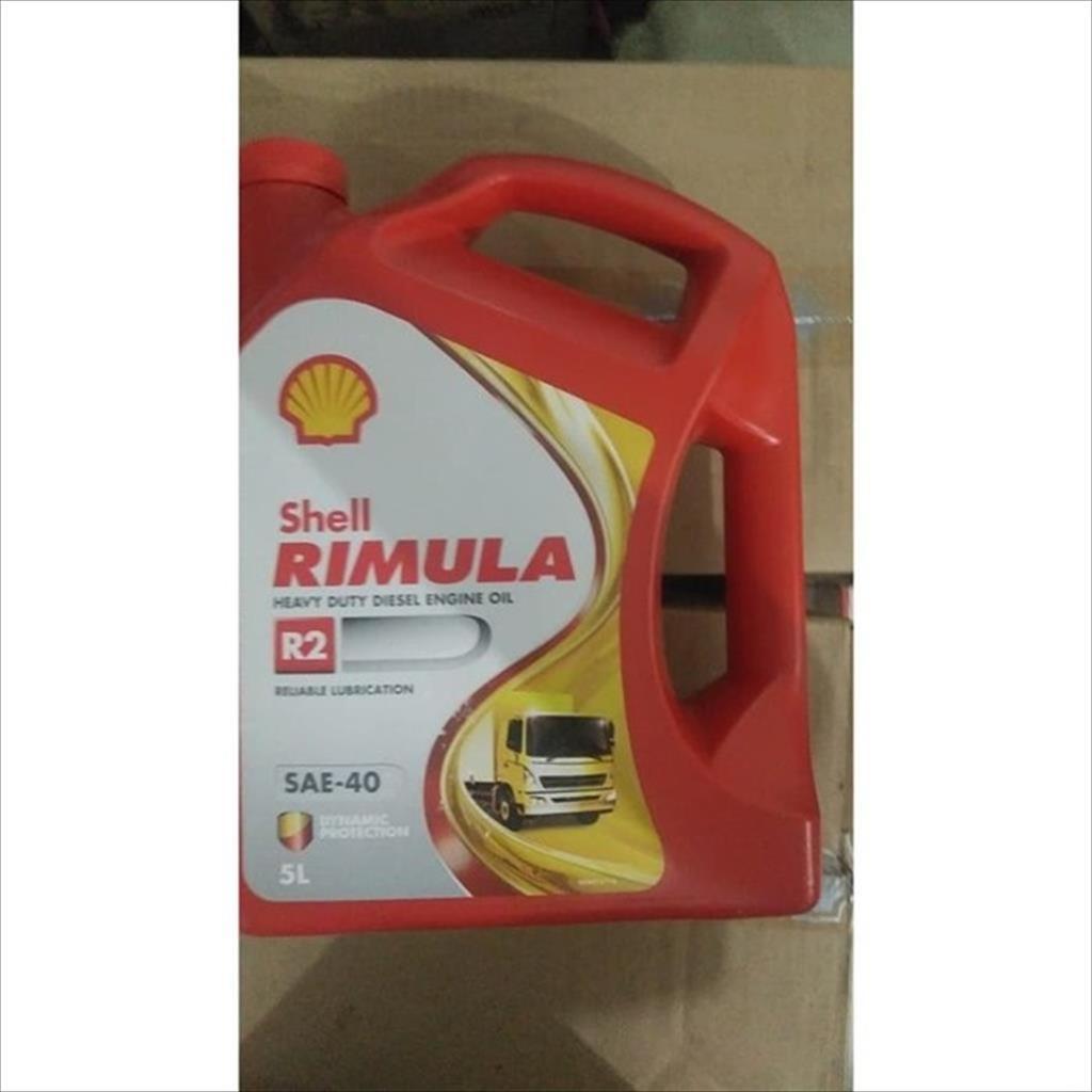 Oli Mesin Mobil Truk Diesel Shell Rimula R2 40 5 Liter Galon