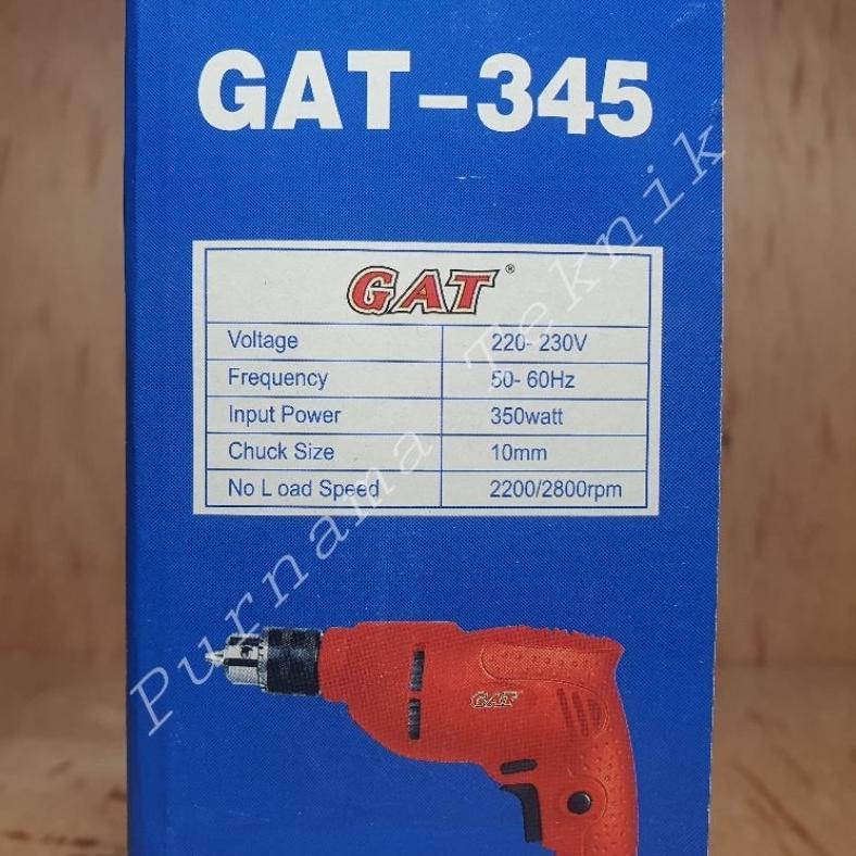 Bor Gat Bolak Balik Gat-345 Bor Listrik Gat 345 Bor Gat 10Mm