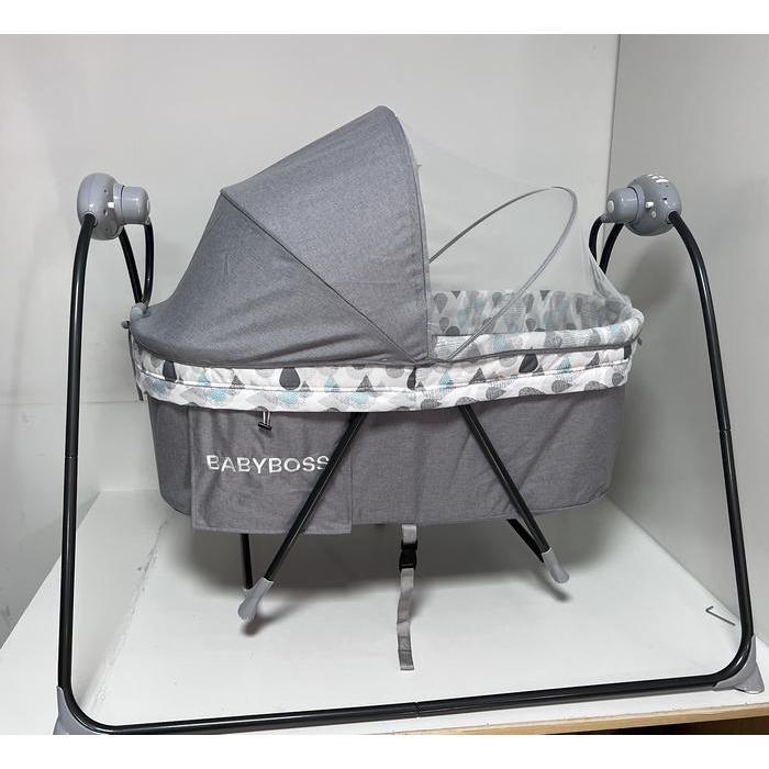 BABYBOSS BS-803 Ayunan Bayi Automatic Baby Swinger Chair / Swing Bed - BS-701 Gray