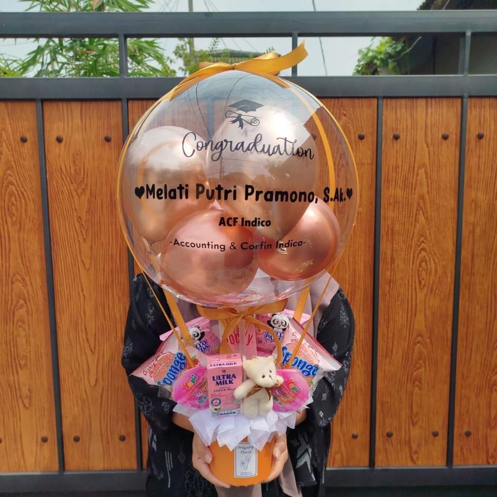 Buket Balon Snack Bucket Balon Snack Bucket Wisuda Ordysary Florist