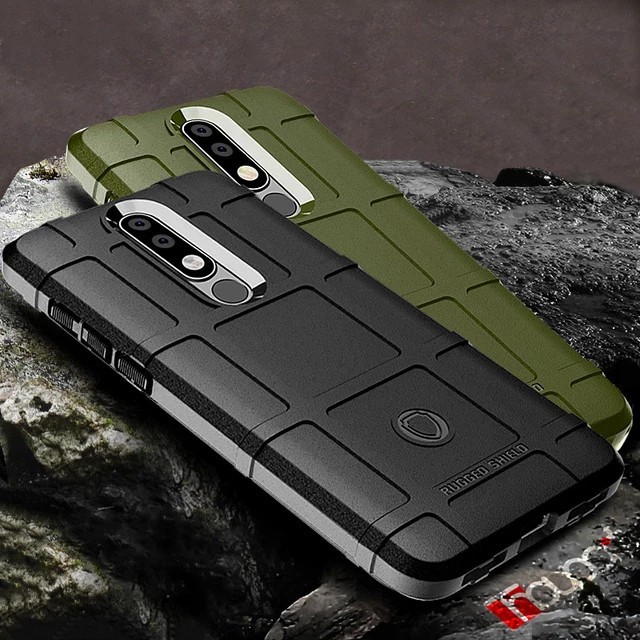 Nokia X3 Case Nokia 3.1 Plus Case Rugged Shield Armor Softcase Casing #BLUES
