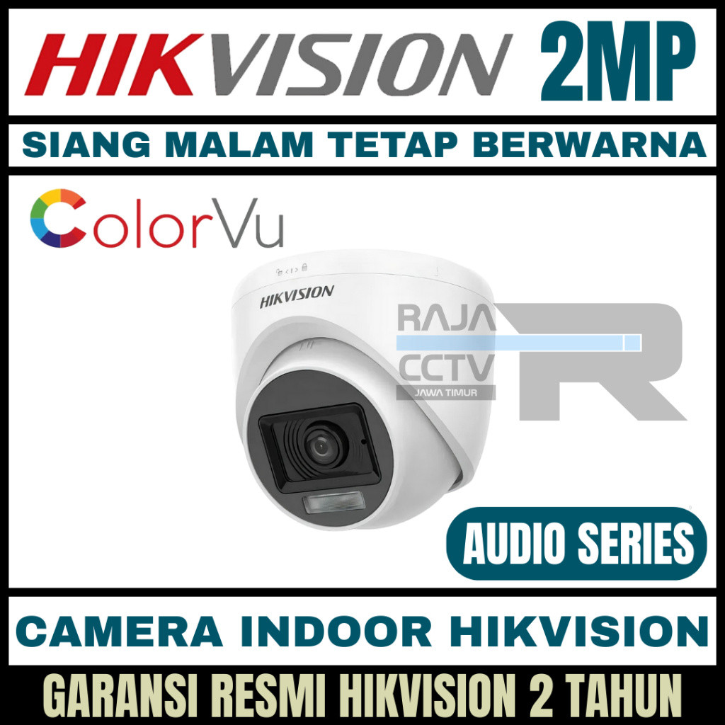 CAMERA CCTV HIKVISION INDOOR 2MP COLORVU COLORFUL KAMERA CCTV