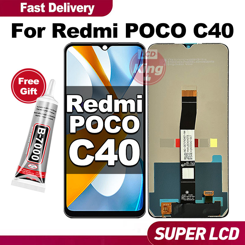 KING LCD FOR POCO C40 hp Touchscreen Fullset For Glass Touch Screen Digitizer COD