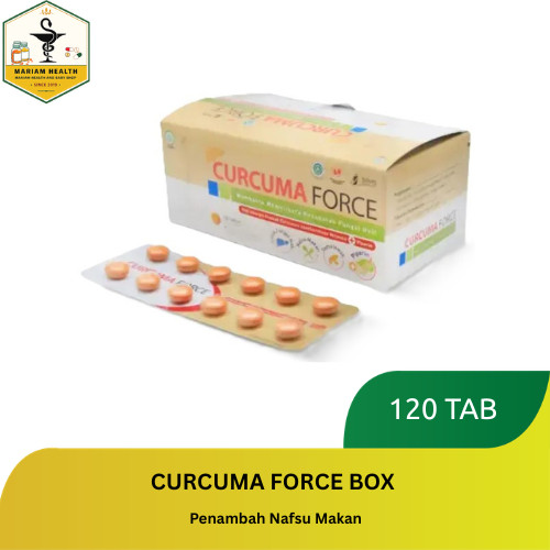 Curcuma Force Isi 120 Tablet ( SOHO) / Penambah Nafsu Makan / Menjaga Daya Tahan Tubuh / Suplemen Ek