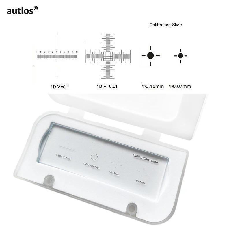 Microscope Stage Micrometer Slide Optical Glass Measuring Tool Measurement Reticle for Biological St