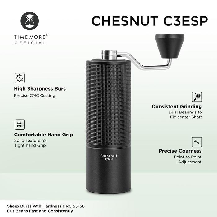 Timemore Chestnut C3esp Coffee Grinder| Penggiling Biji Kopi Portable
