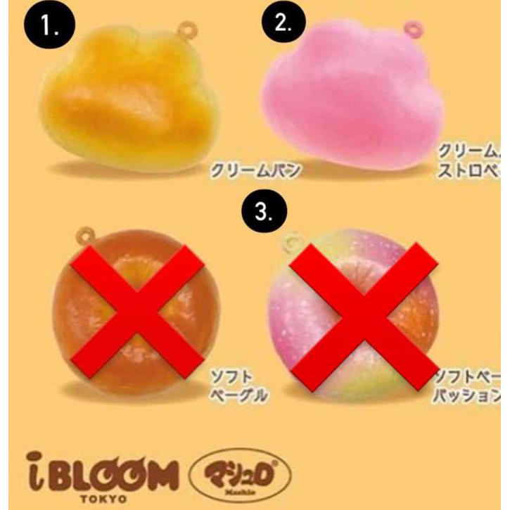 Bisa Pilih Ibloom Mini Bread Series ( Ori Japan) Squishy Lisenced