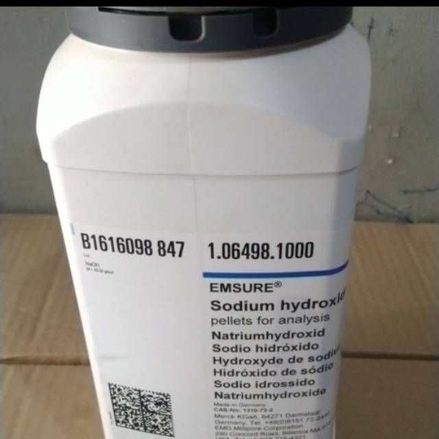 Sodium Hydroxide Merck. 106498. 1 KG. NaOH Merck     Berkualitas