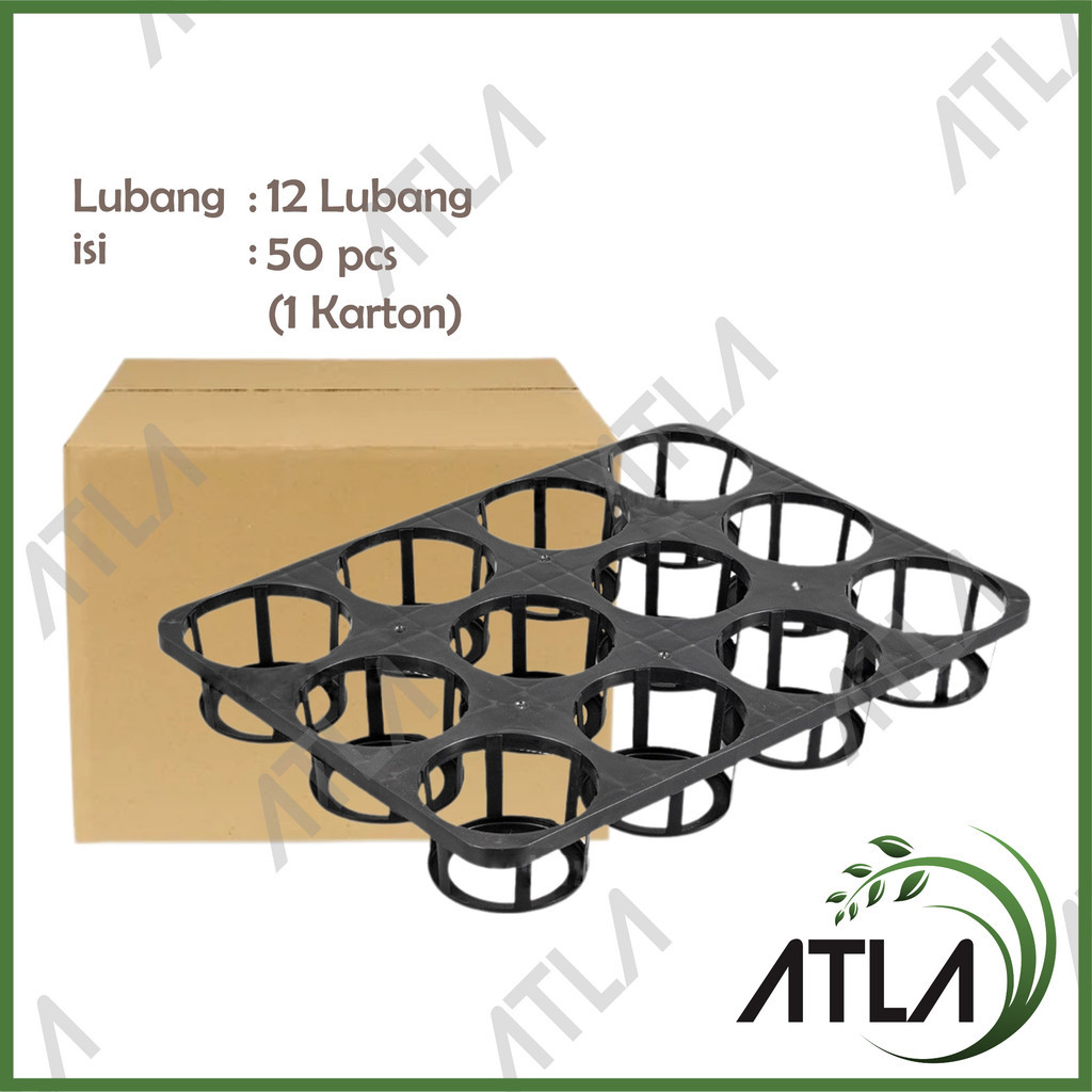 Tray Semai Anggrek 15 Lubang isi 50 Pot Bibit Flexible Seedling Benih Karton