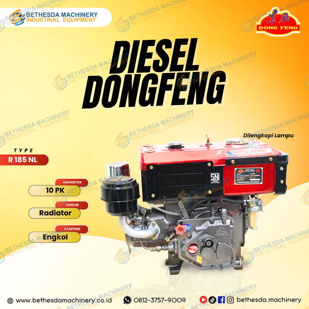 Mesin 8hp Diesel 8 pk Dongfeng R180 NL