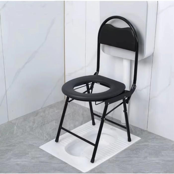 Commode Chair Lipat 107 Kursi BAB Lansia Manula Adjustable untuk Pasien