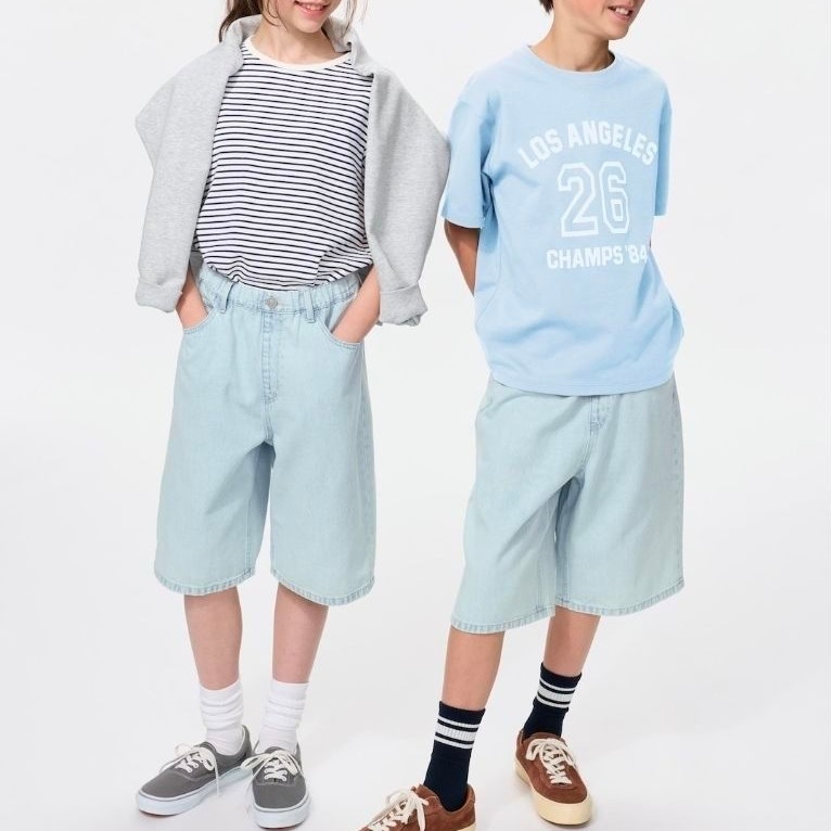 KIDS Celana Pendek Jeans Baggy Uniqlo
