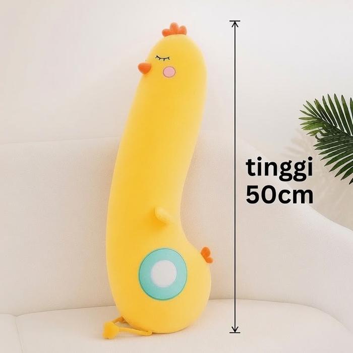 RumahBantal - Bantal Boneka Guling Ayam Bobo Tinggi 70cm & 50cm Berlabel SNI Mainan Anak Dewasa Supe