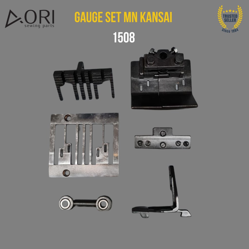 24 JAM KANSAI Gauge Set 1508 Multi Needle Mesin Jahit Rantai Pasang Karet 4 JARUM