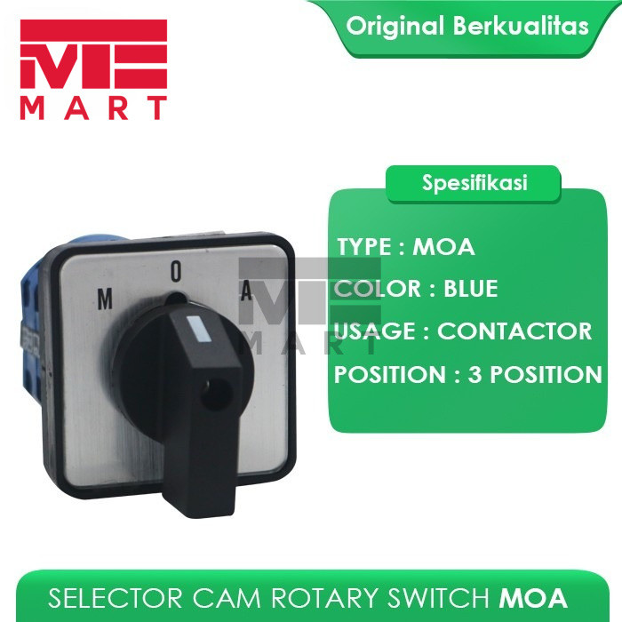 SELECTOR SWITCH MOA 3 POSISI / ROTARY SWITCH MOA INSCOM