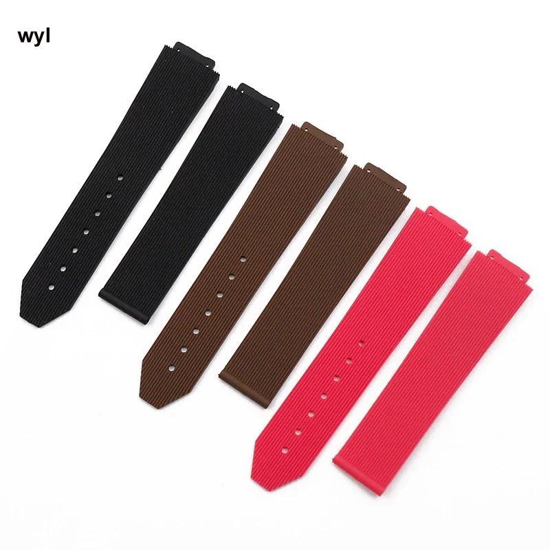 Women's silicone strap for HUBLOT strap rubber strap Soft waterproof watch  sports watch accessorie 