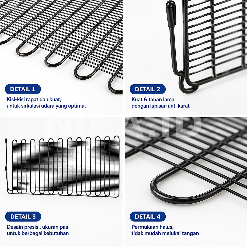 Kondensor Kulkas Showcase 10U Kondensor Outer Pipa Pendingin Freezer Universal untuk Sharp Polytron 