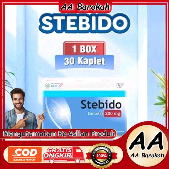 Stebido suplemen kesehatan multivitamin tubuh herbal Stebido Euricolin 200mg 1Kotak 30 Kapsul Multiv