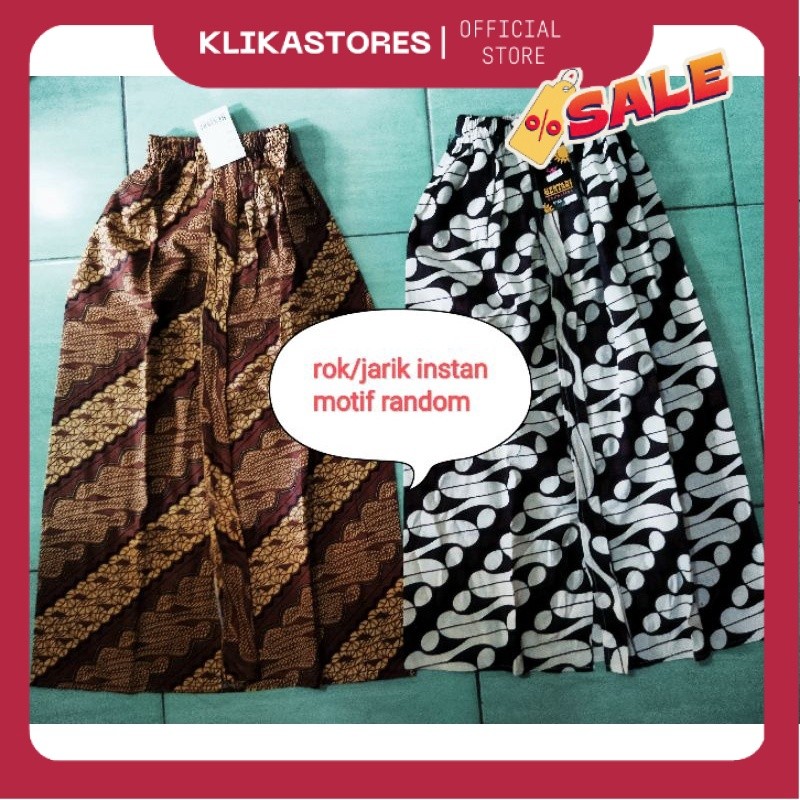 jarik wiru instan anak/ rok batik anak wiru putih/ jarik wiru instan coklat BJS