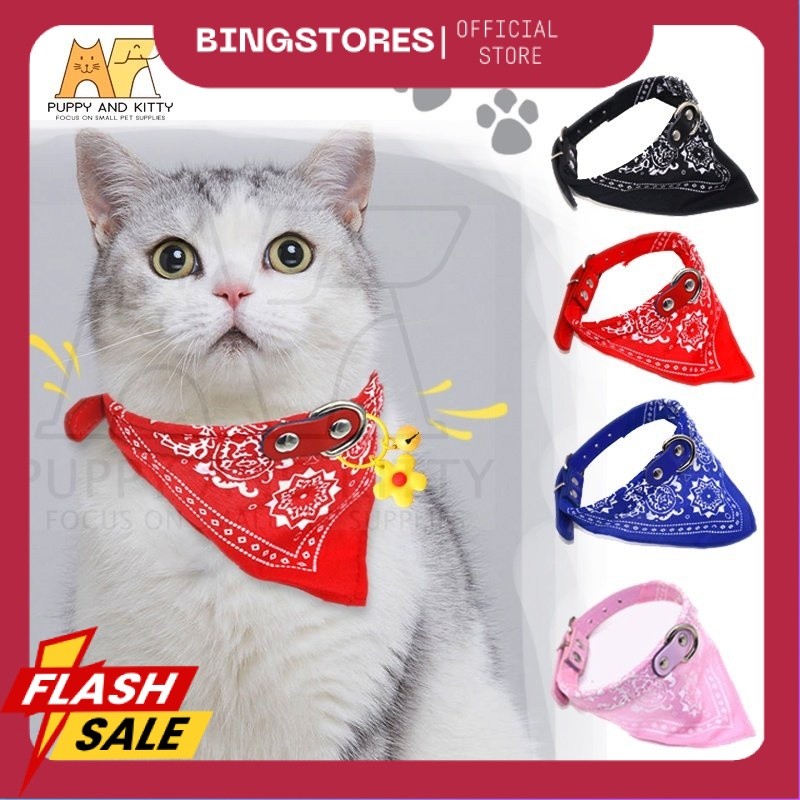 Kalung Scarf Kucing Anjing Kelinci Musang/Kalung Kucing / Scarf Syal Bandana Motif | Aksesoris Kucin
