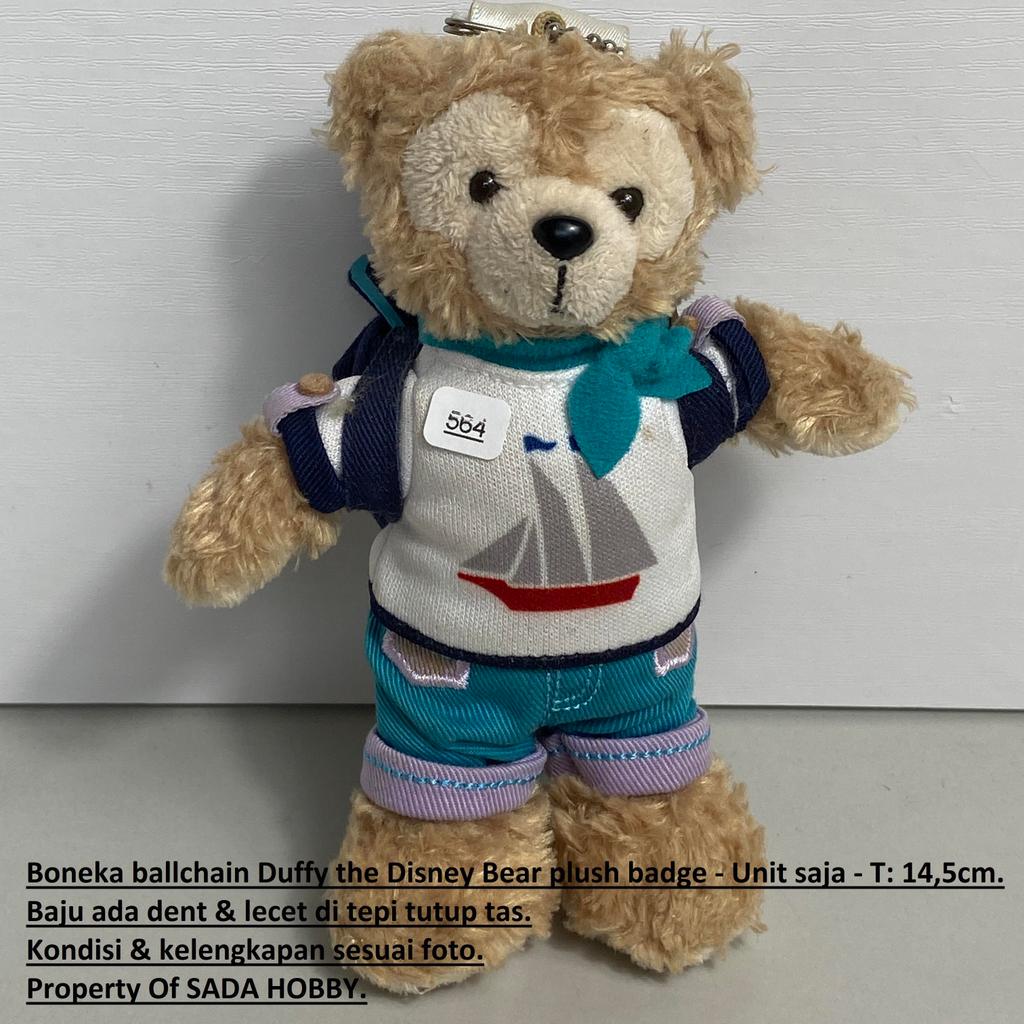 Disney Bear Plush Badge Duffy Ballchain Doll