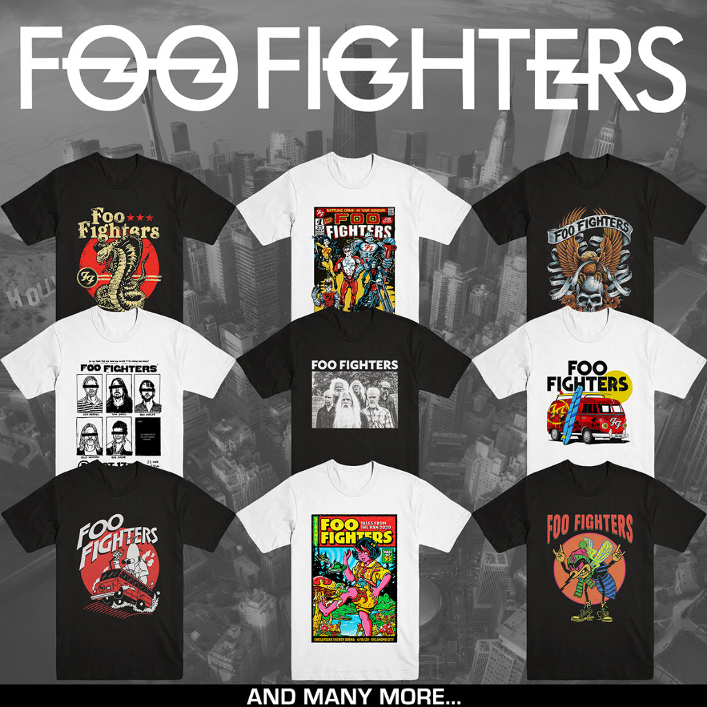 FOO FIGHTERS | T-SHIRT BAND | GRUNGE - HARD ROCK | MERCHANDISE1