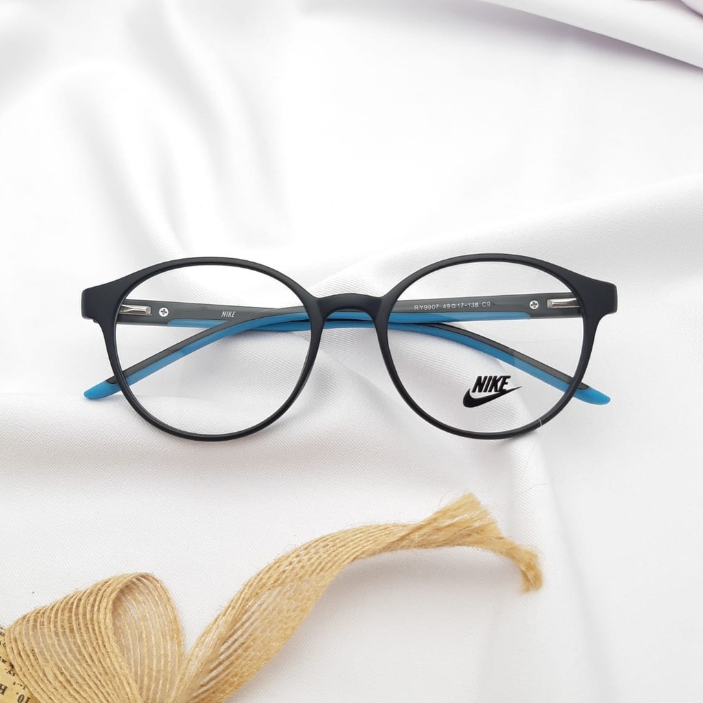 FRAME KACAMATA NIKE 9907 SPORT FASHION PRIA WANITA UNTUK LENSA PLUS MINUS BLURAY PHOTOCROMIC BLUECRO
