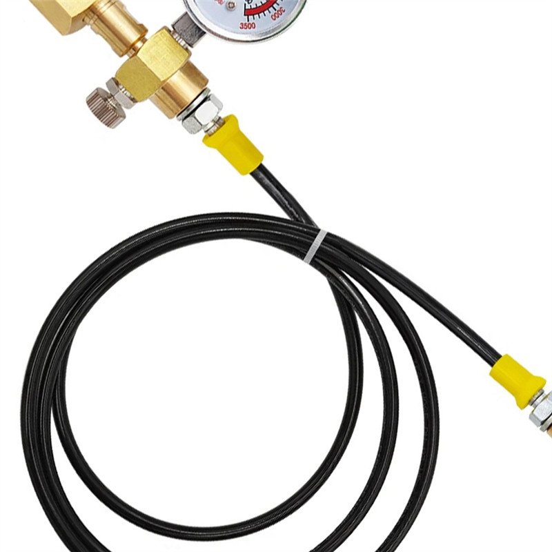 AT21-G3/4 Welding Gas Refilling Adapter, Efficient Transfer For Nitrogen, Argon, CO2 From 40L To Sma