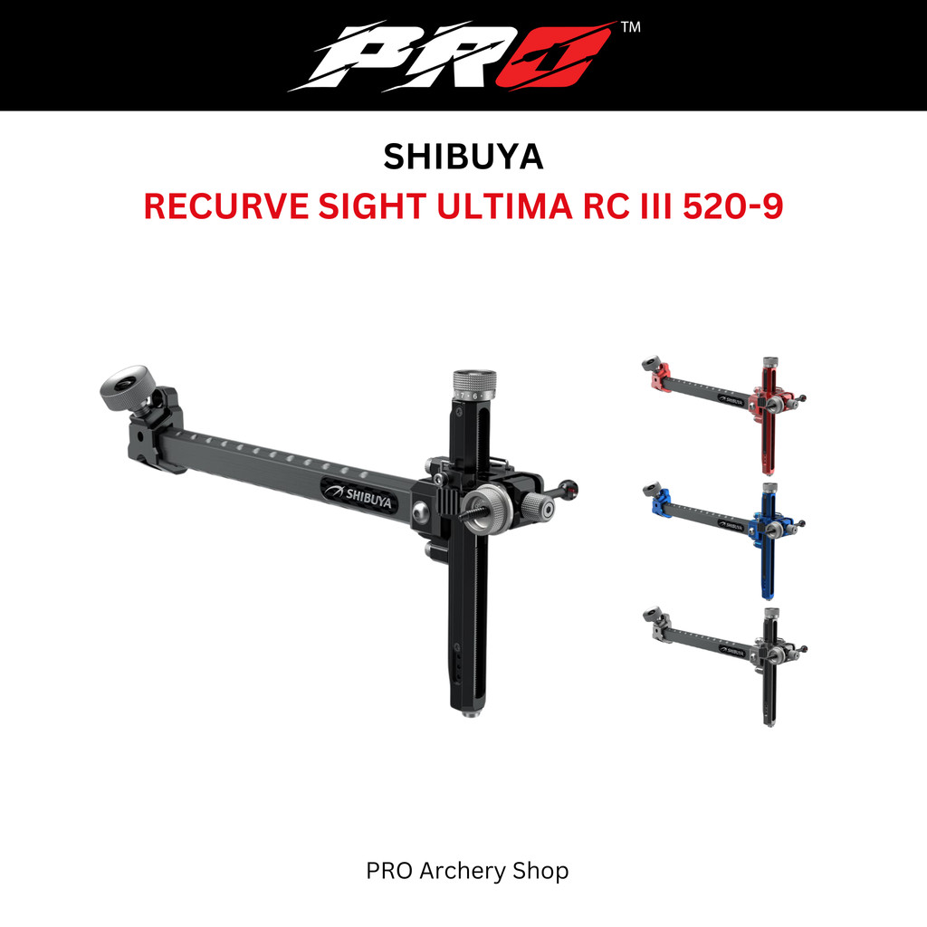 RECURVE SIGHT SHIBUYA ULTIMA RC III 520-9 FISIR RECURVE / VISIR RECURE PANAHAN / ALAT BIDIK PANAHAN