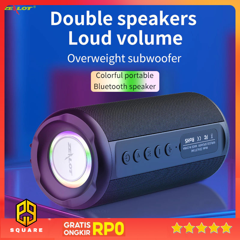 ZEALOT Portable Bluetooth Wireless Speaker Outdoor Waterproof - S46 Original 99 Square