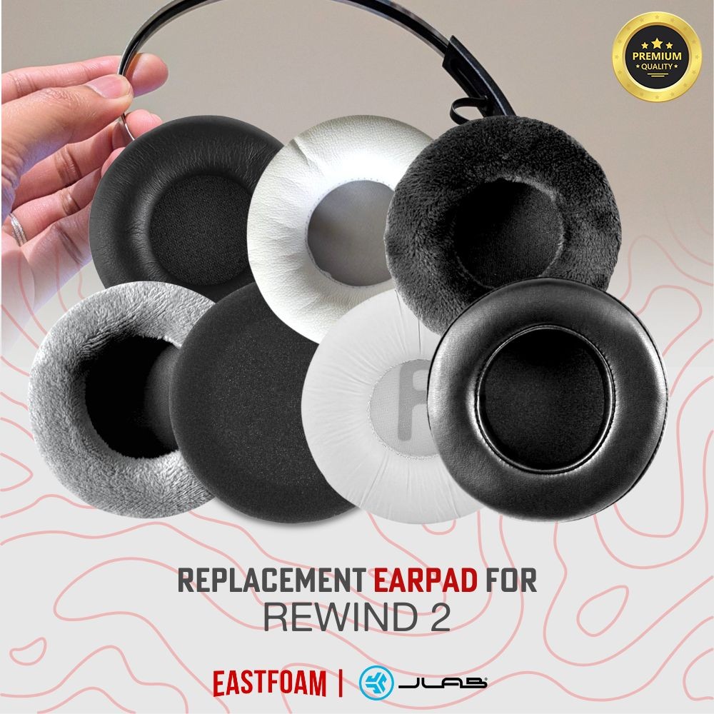 Earpad Earcup Jlab Rewind 2 Rewind-2 Rewind2 Busa Foam Premium Edition Ear Cushion