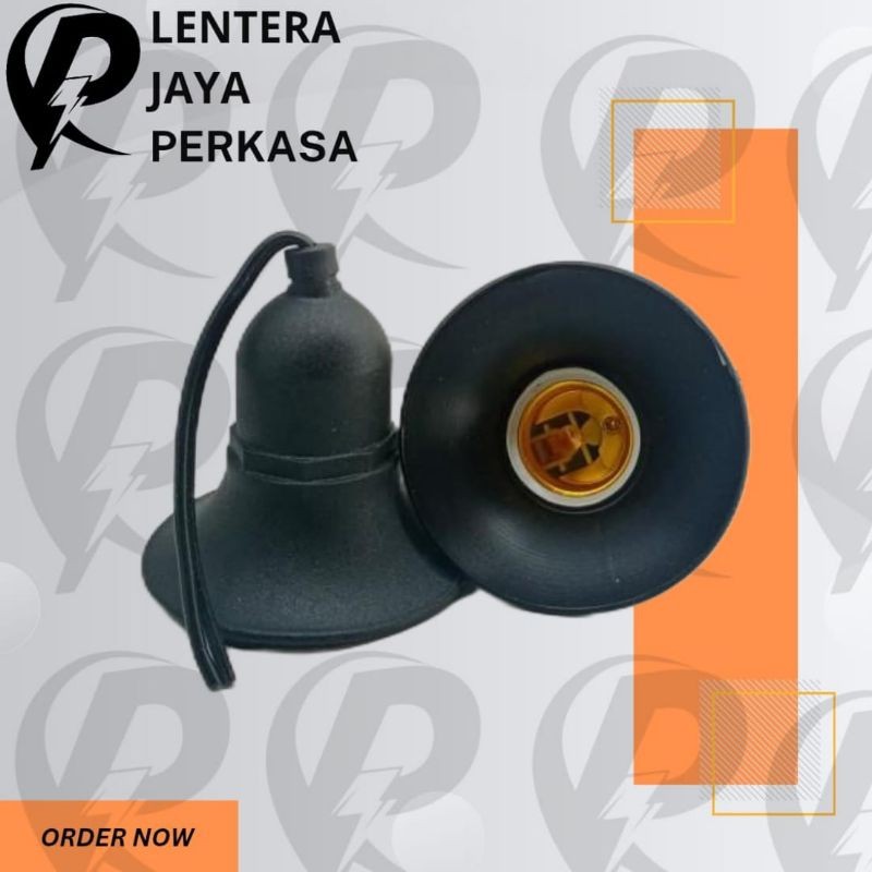 Fitting Lampu Gantung Karet E27 Fitting Topi Payung Karet Anti Air Hujan Fitting Lampu Outdoor