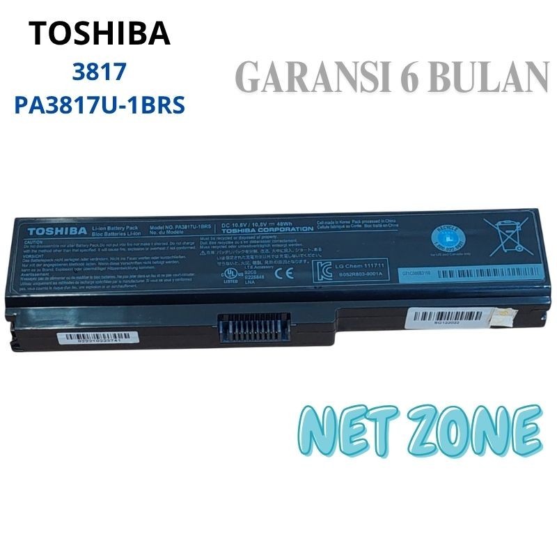 Baterai Battery Toshiba Satellite PA3817 PA3818 PA3819 PA3817U-1BRS -NZONE