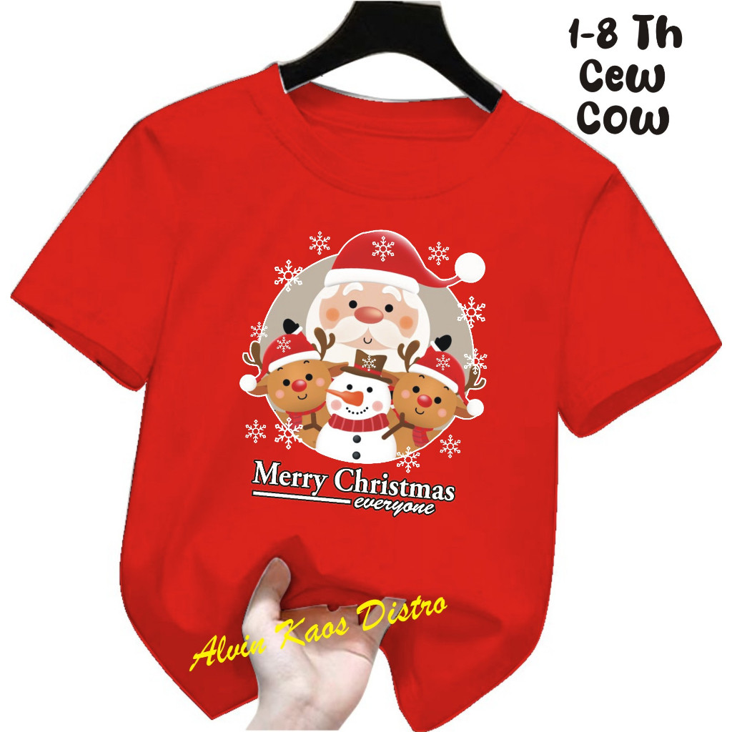 Ind Promo Kaos Natal 4 Boneka Anak Anak  Murah Jual kaos natal Harga  &  2025 Kaos Anak Anak Natal  