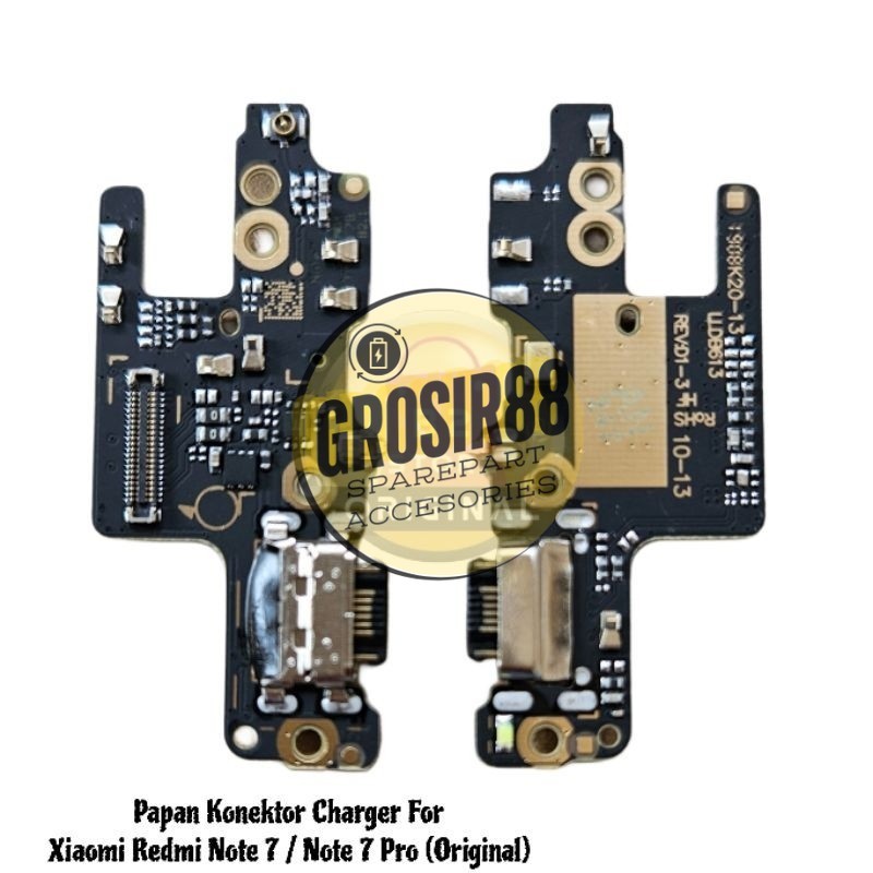 ORIGINAL ada IC - Konektor Charger Xiaomi Redmi Note 7 Papan Con Cas Xiaomi Redmi Note 7 Pro Origina