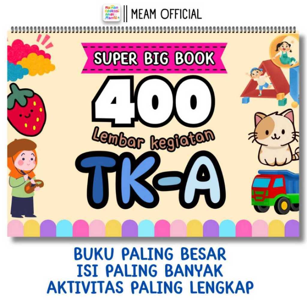 Buku Belajar Anak Super Smart Big Book 365 Aktivitas  TK A  Pintar Cerdas Menulis Membaca