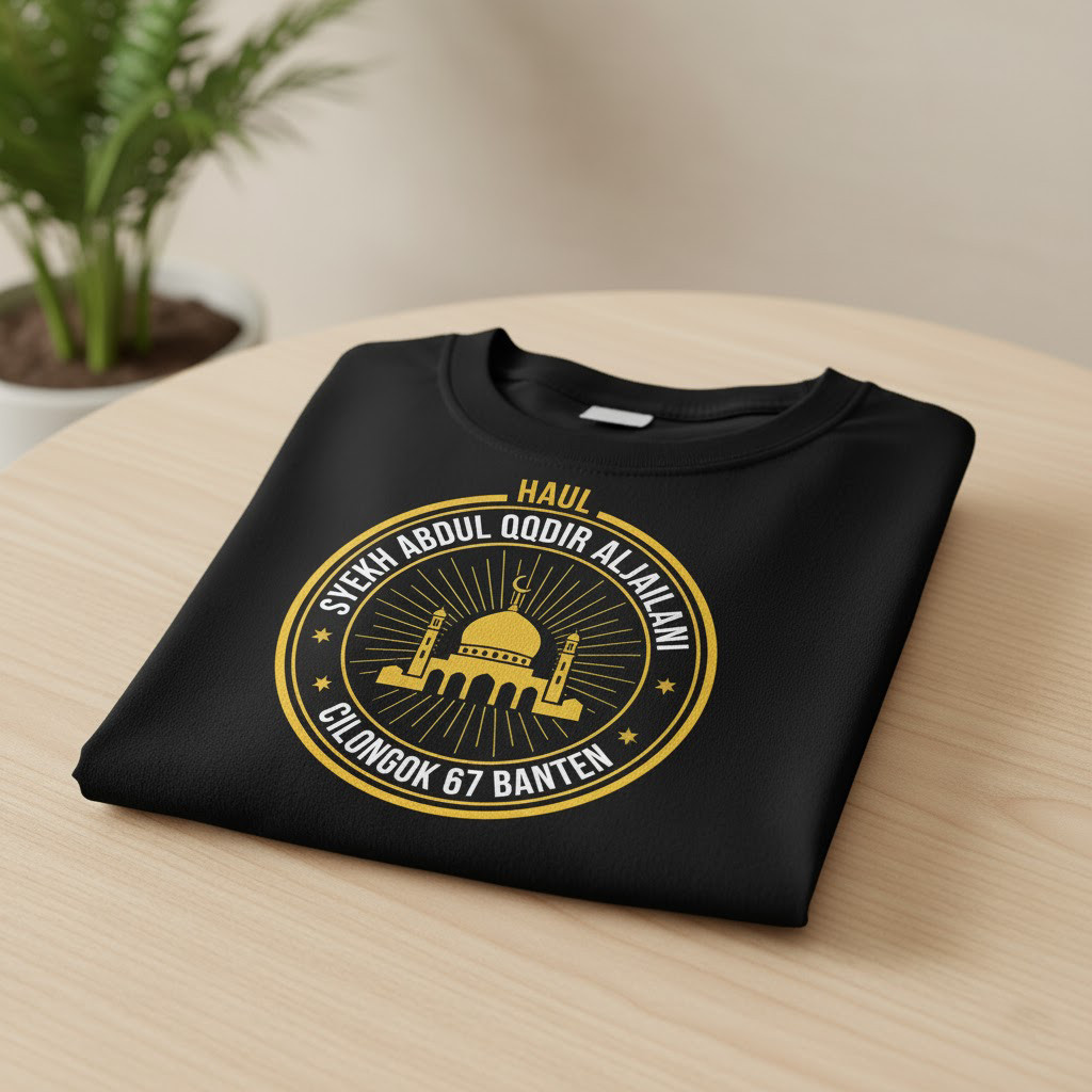 Kaos Haul Syekh Abdul Qodir Al Jailani - CILONGOK 67 BANTEN | T-Shirt Distro Dakwah Islami Premium