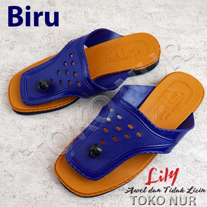 (Style Mall.id) TOKO NUR Sendal Lily Pitung Model 2000 Original C1 Coklat Tua & C2 Coklat untuk Pria