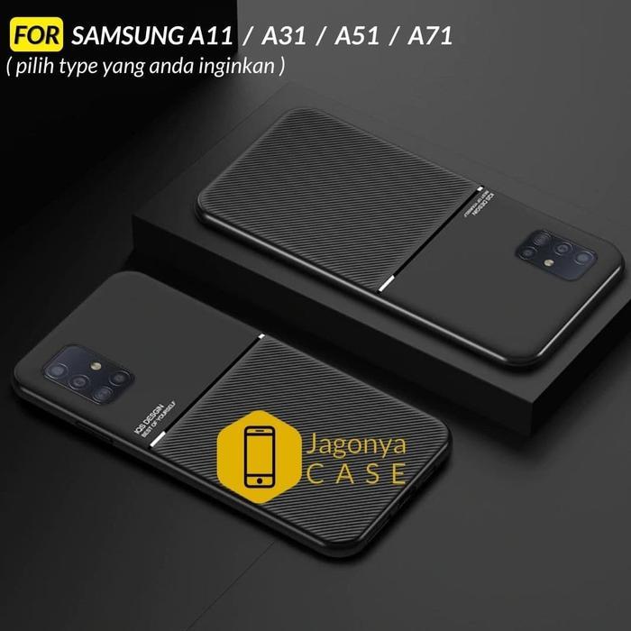 BEST SELLER Case Samsung A11 A31 A51 A71 Case Magnetic IQS Design - SAMSUNG A51, Hitam