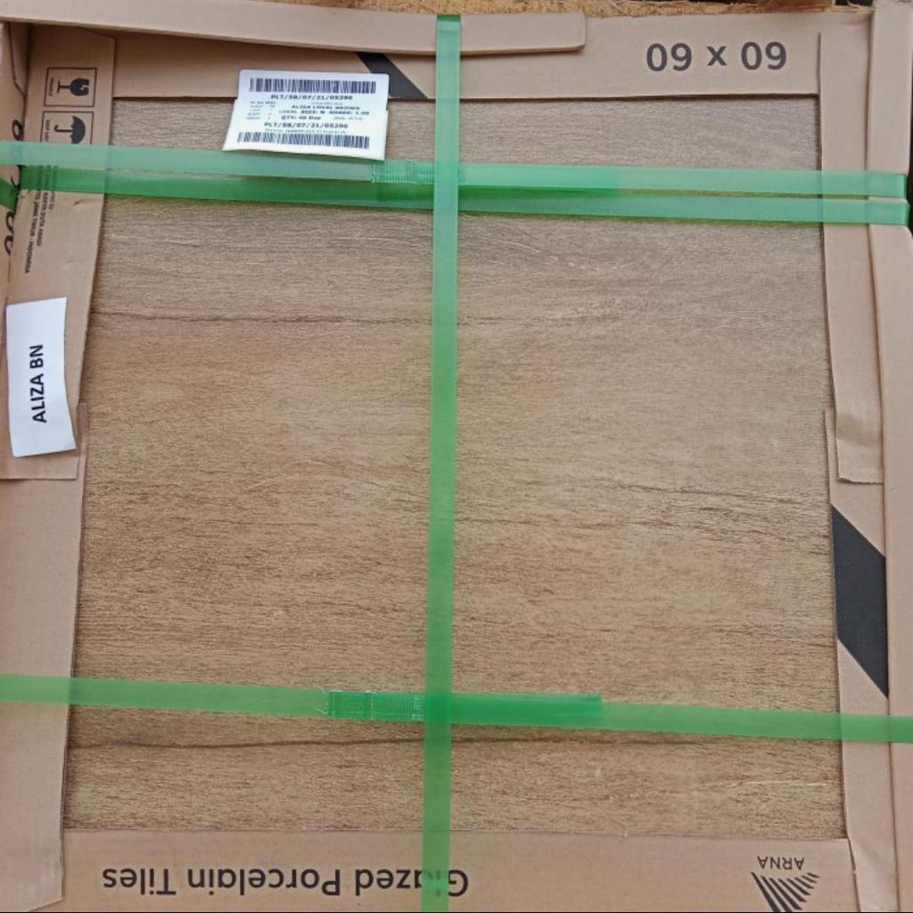 arna granit 60x60 Aliza brown motif kayu oasis tekstur grade lokal 2