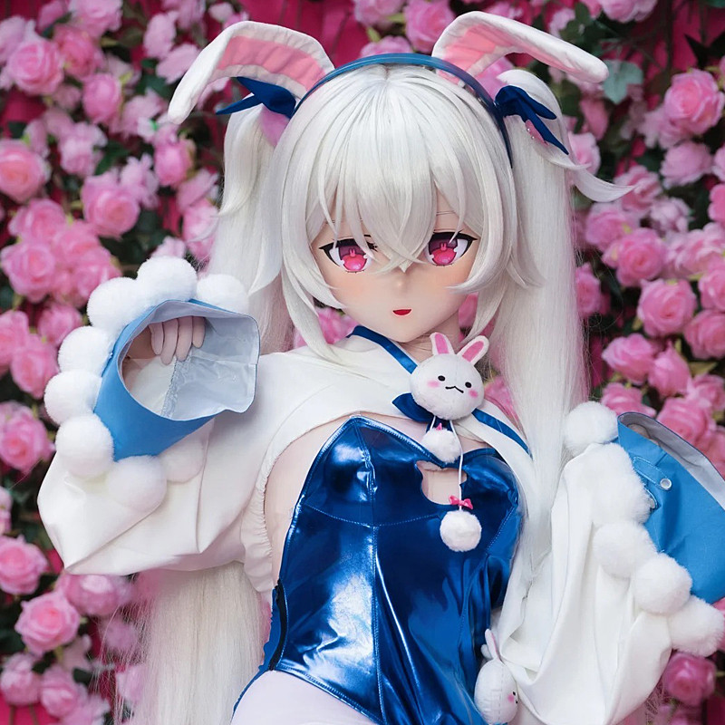 Customize Full Crossdress Female/Girl Cartoon aracter Halloween Kig Resin Mask Japanese Anime Cospla
