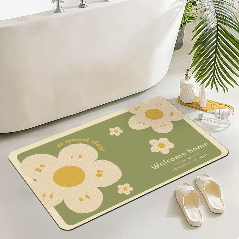 Bathroom floor mat, absorbent atom mud floor mat, toilet bathroom absorbent mat, floor mat for home 