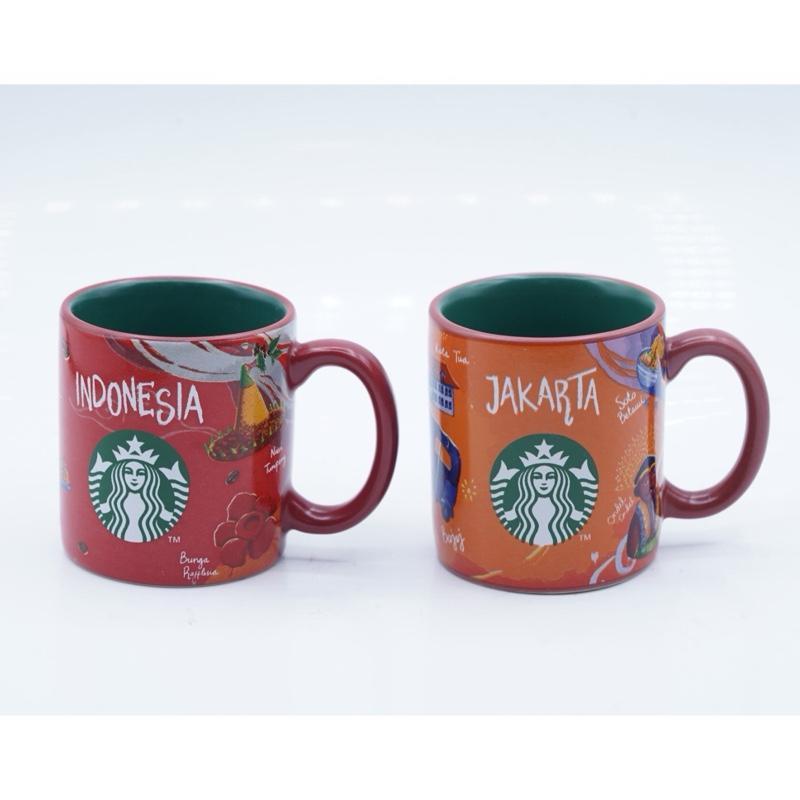 Starbucks Mug Gelas Jakarta Indonesia Demitasse 3oz 89ml City Pride Iconic Series Collection Ceramic