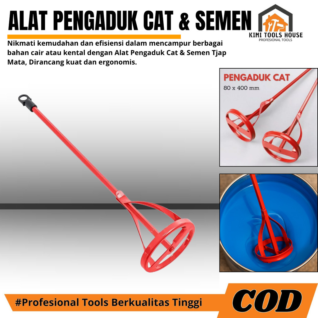 Mata Alat Pengaduk Adonan Cat / Mata Bor Mixer Pengaduk Adonan Semen , Cat Anti Karat