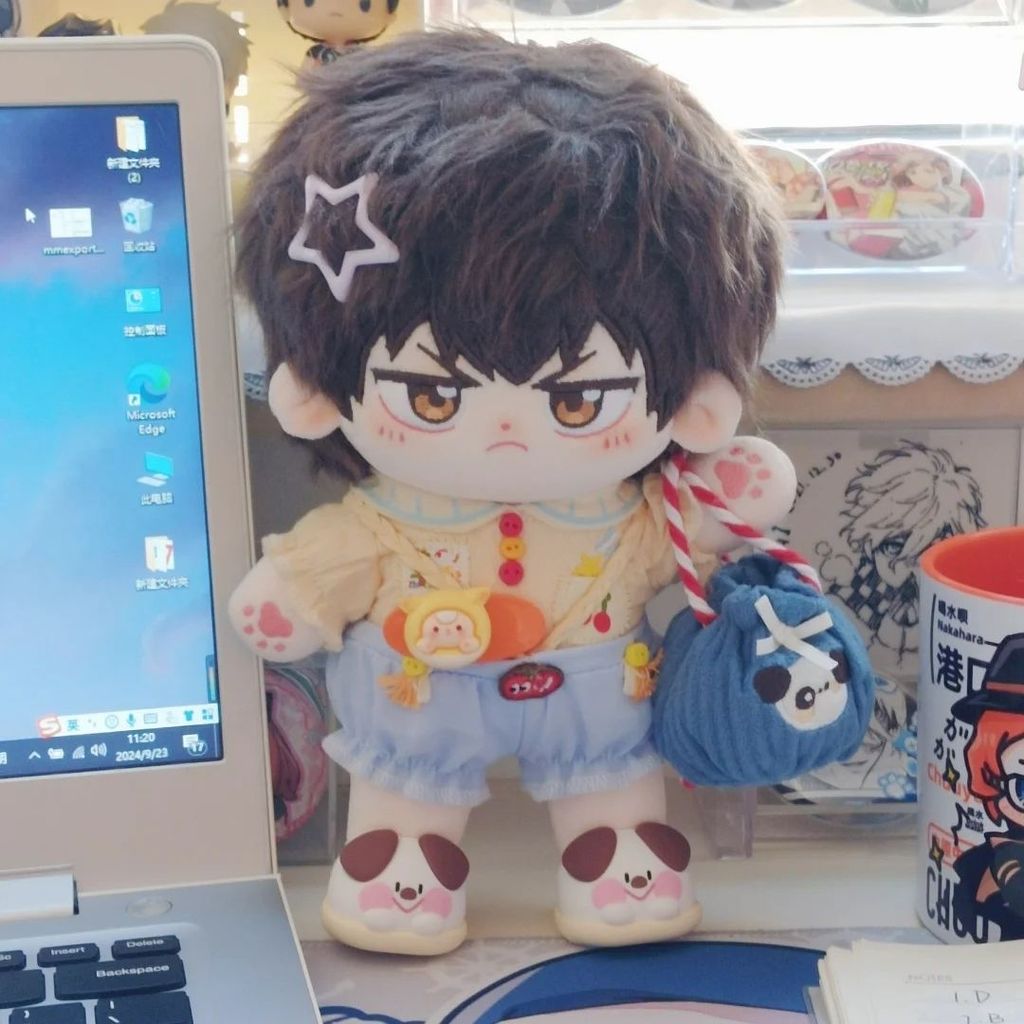 20cm Anime Ace of Diamond Sawamura Eijun Cotton Doll Body Dress Up Clothing Handmade Soft Toy Figure