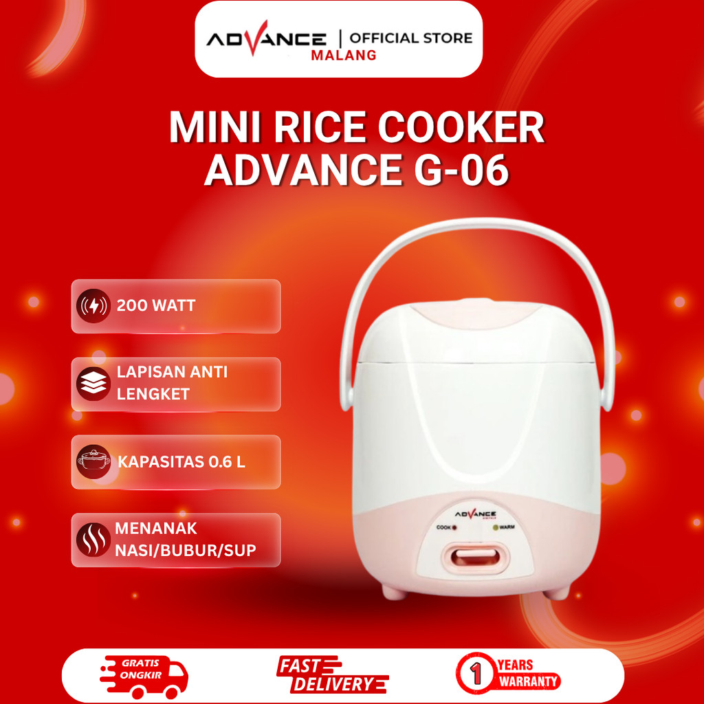 Rice Cooker Advance Harga Murah/Rice Cooker Advance Watt Rendah (G06/G10/G22/A13)