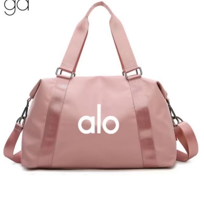 Tap Sport Tas Olahraga Duffle Bag Alo Yoga Original Pink Black Purple Green Bags - Merah Muda