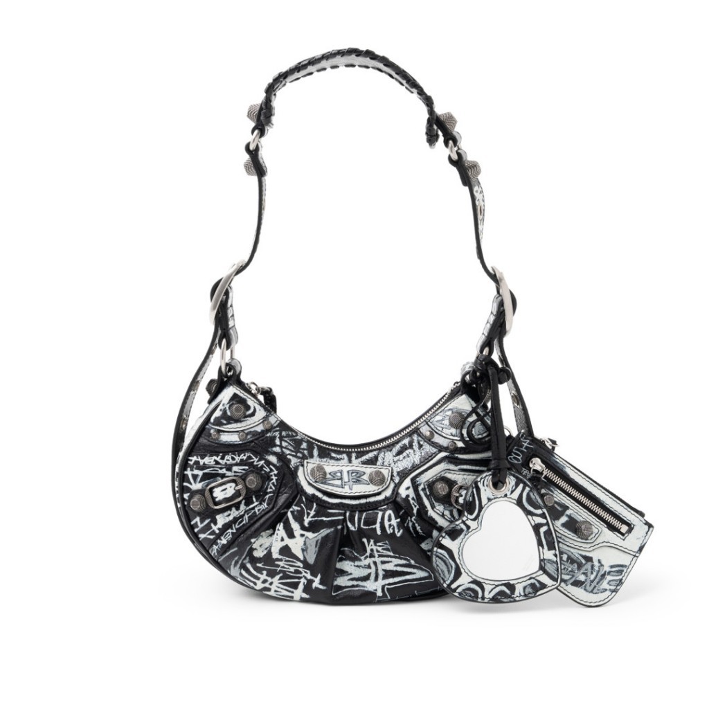 Le cagole XS graffiti shoulder bag